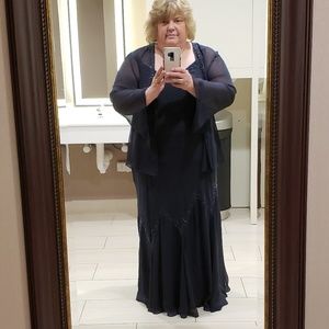 A Navy Blue mothers dress for a wedding